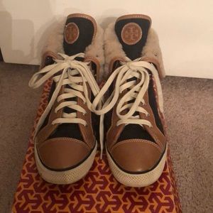 Tory Burch Benjamin high sneaker size 9